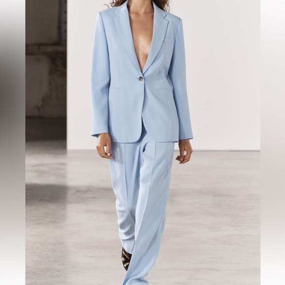 ZARA ZW COLLECTION STRAIGHT CUT JACKET - Picture 4 of 4